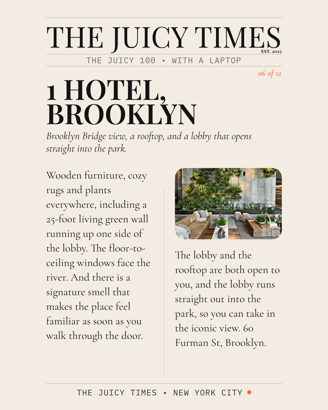 Page 6 of 12 - 5 Beautiful NYC Spots to Work From, the Instagram edition