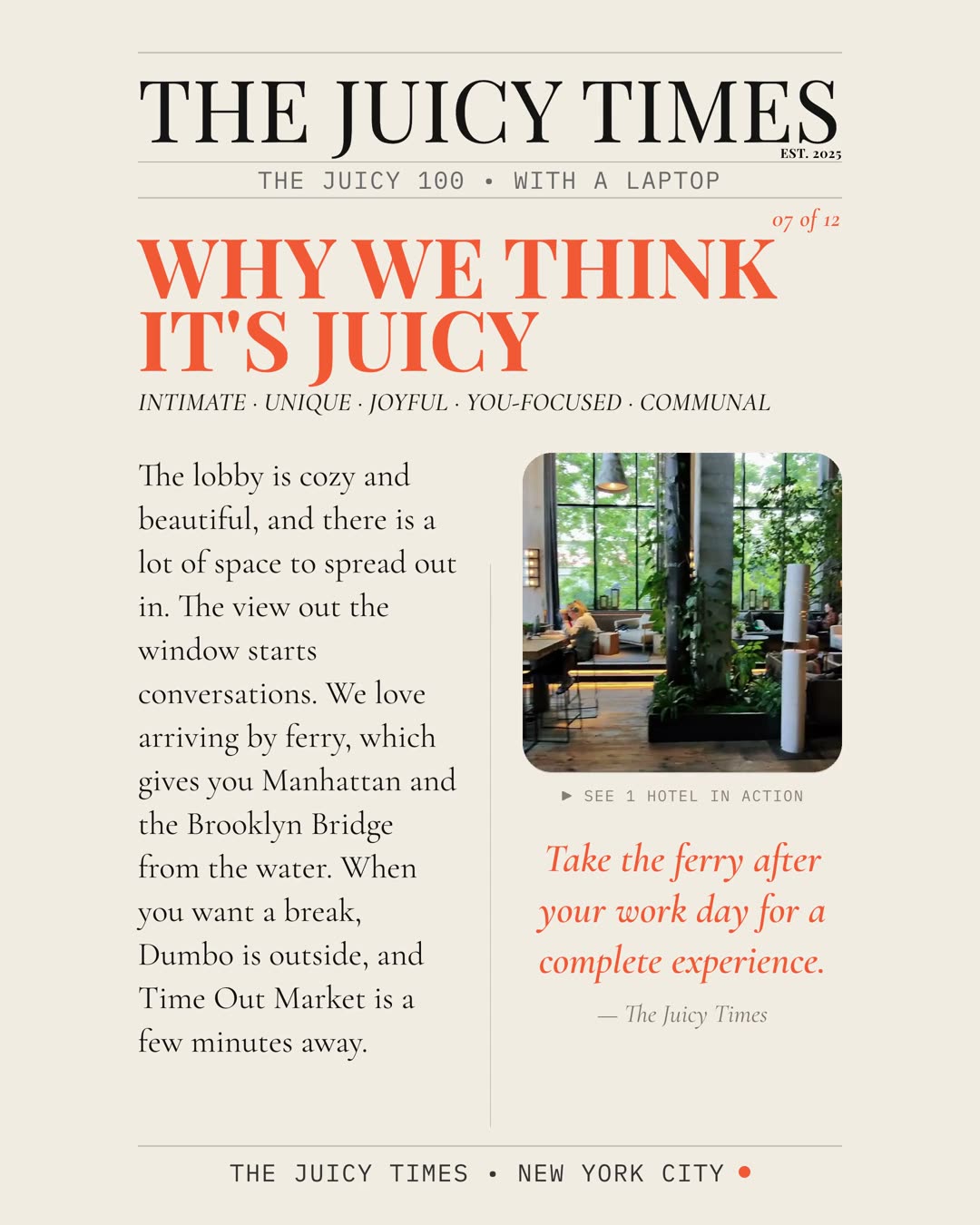 Page 7 of 12 - 5 Beautiful NYC Spots to Work From, the Instagram edition